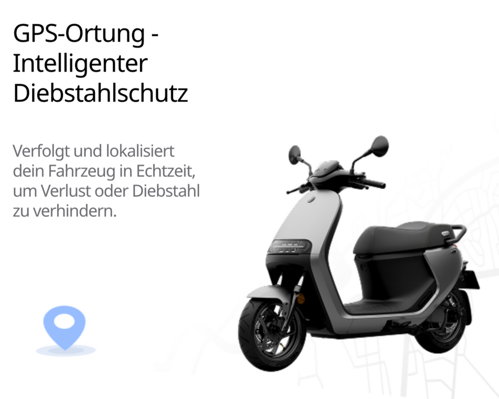 Segway Ninebot E250S 90 km/h E-Scooter E-Roller bei escoomo in Berlin mit GPS-Ortung und intelligentem Diebstahlschutz erhältlich