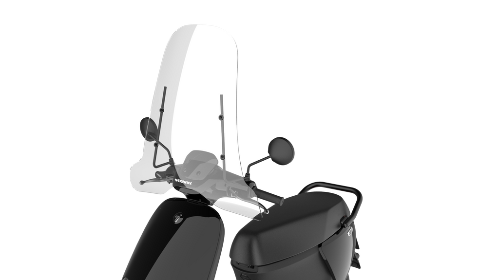 Segway Windschutzscheibe mit schwarzem Montageset AC.50.0000.23 für E300SE, E250S, E150S, E125S, E110S, E110SE