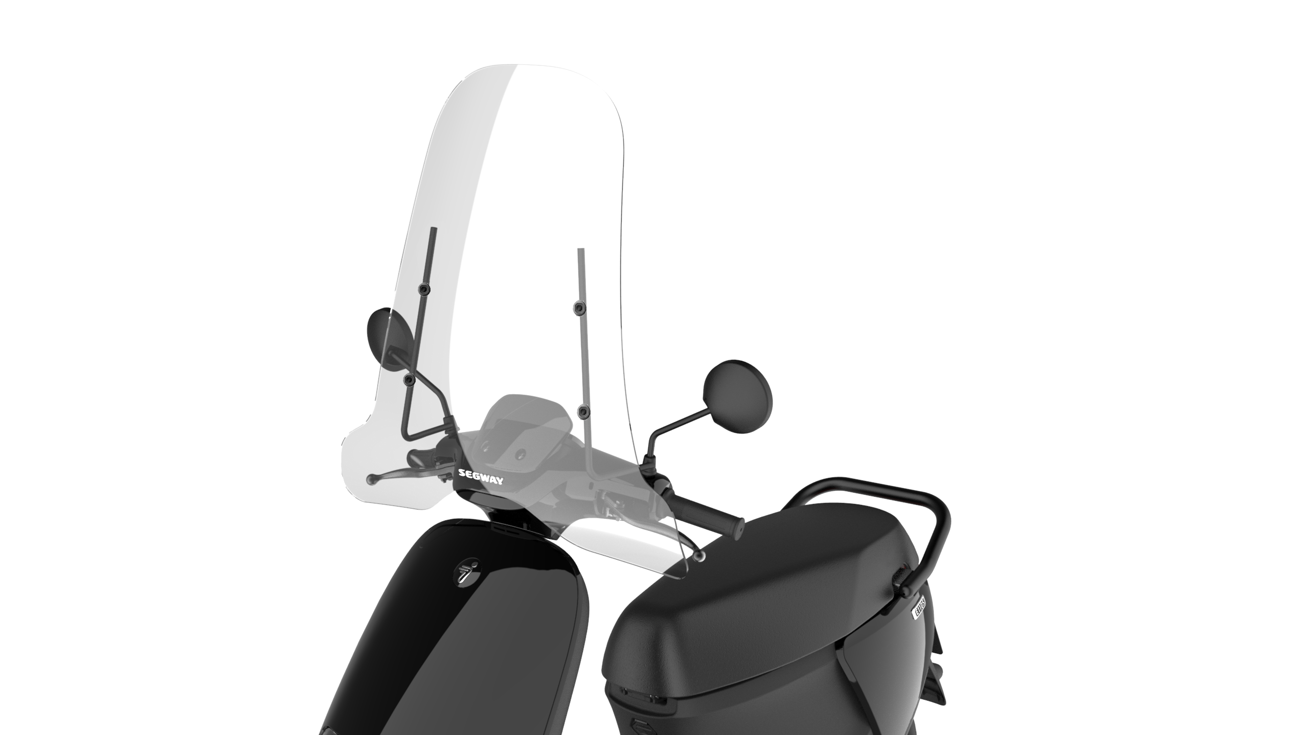 Segway Windschutzscheibe mit schwarzem Montageset AC.50.0000.23 für E300SE, E250S, E150S, E125S, E110S, E110SE