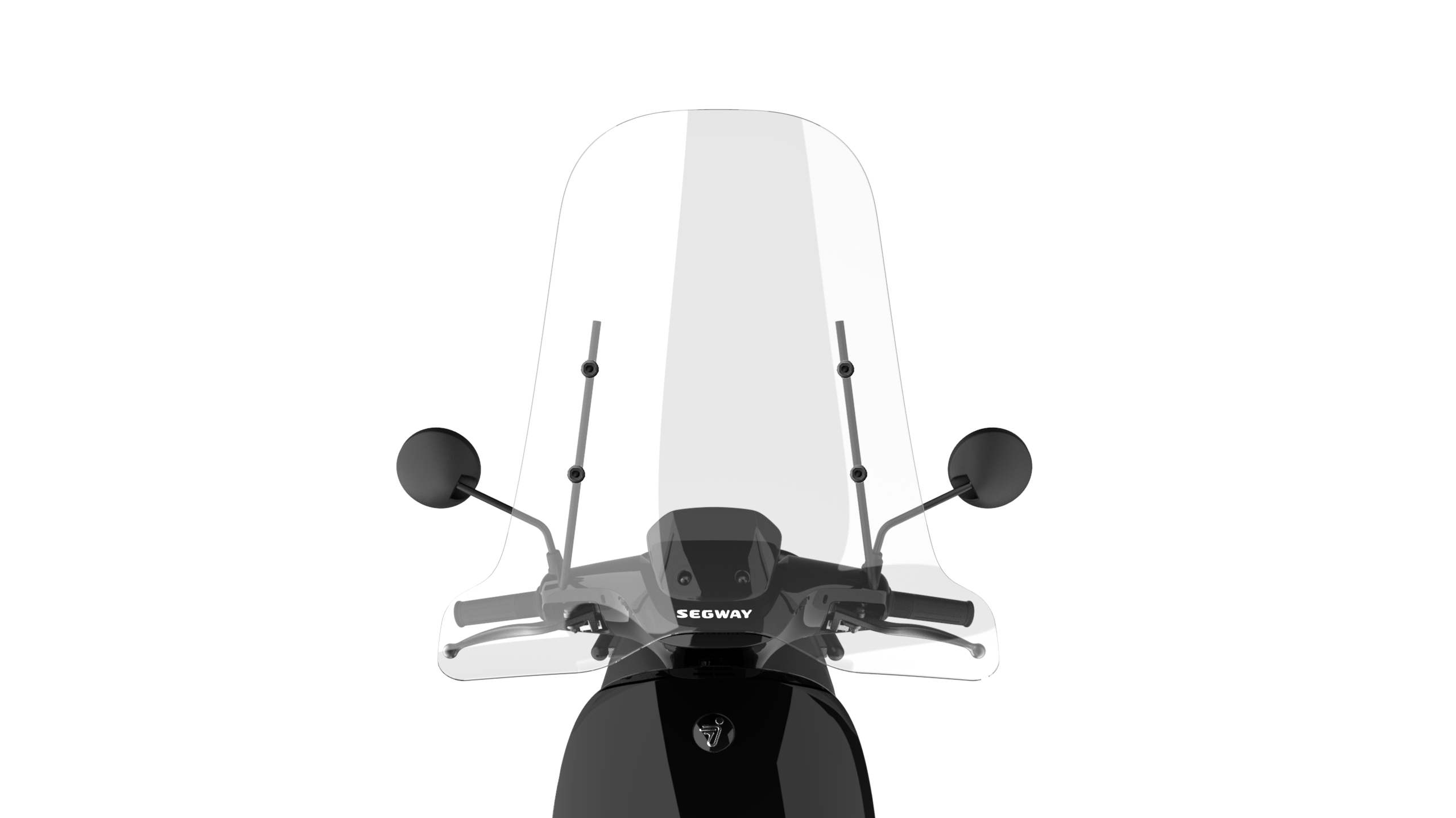 Segway Windschutzscheibe mit schwarzem Montageset AC.50.0000.23 für E300SE, E250S, E150S, E125S, E110S, E110SE