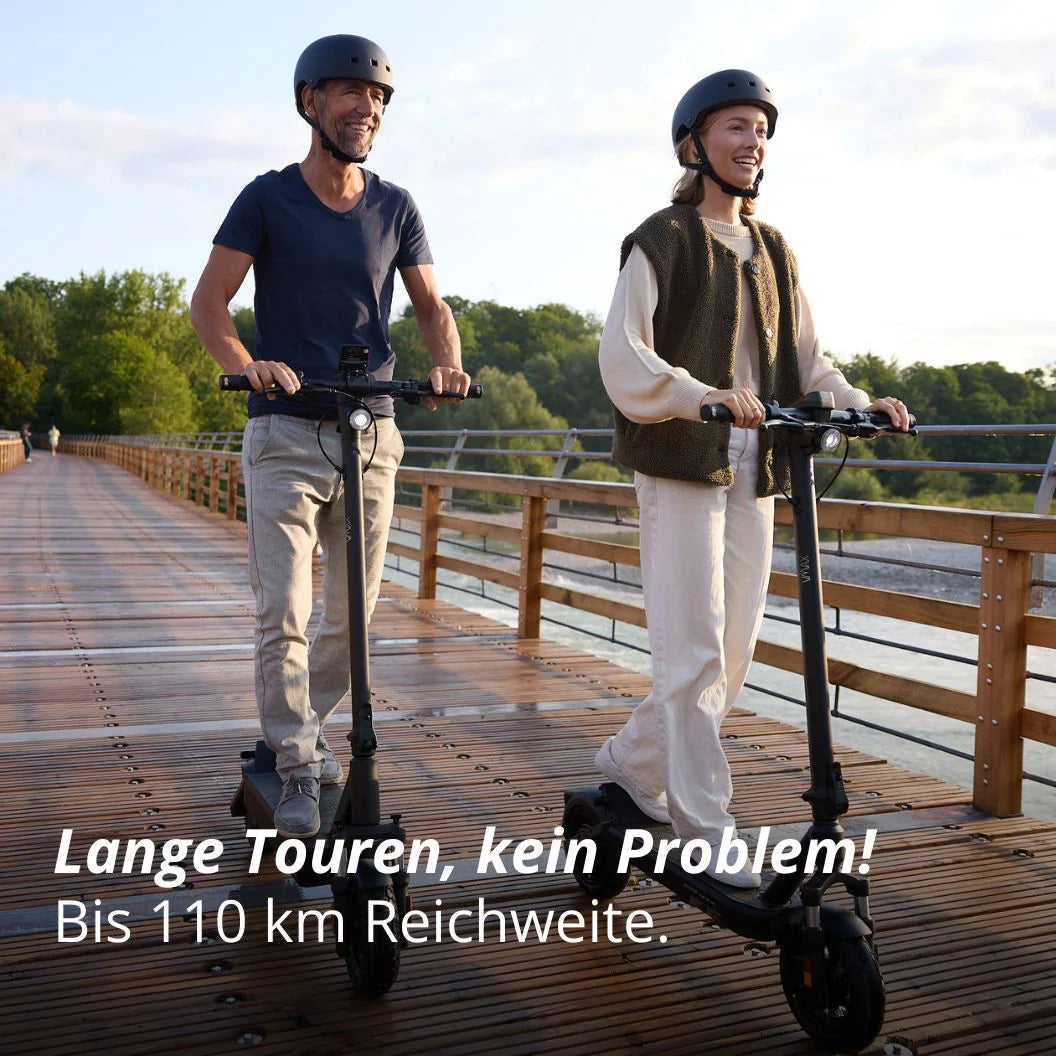 VMAX New VX4 E-Scooter mit bis zu 110 km Reichweite – reichweitenstarkes Elektro-Scooter Modell bei escoomo in Berlin