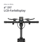 VMAX New VX4 E-Scooter mit 3,5-Zoll TFT-LCD Farbdisplay – modernes Elektro-Scooter Modell bei escoomo in Berlin