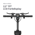 VMAX VX2 Hub E-Scooter mit 3,5-Zoll TFT-LCD Farbdisplay – modernes Elektro-Scooter Modell bei escoomo in Berlin