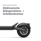 VMAX VX2 Hub E-Scooter mit elektronischer Rekuperationsbremse und Scheibenbremse – sicheres Elektro-Scooter Modell bei escoomo in Berlin