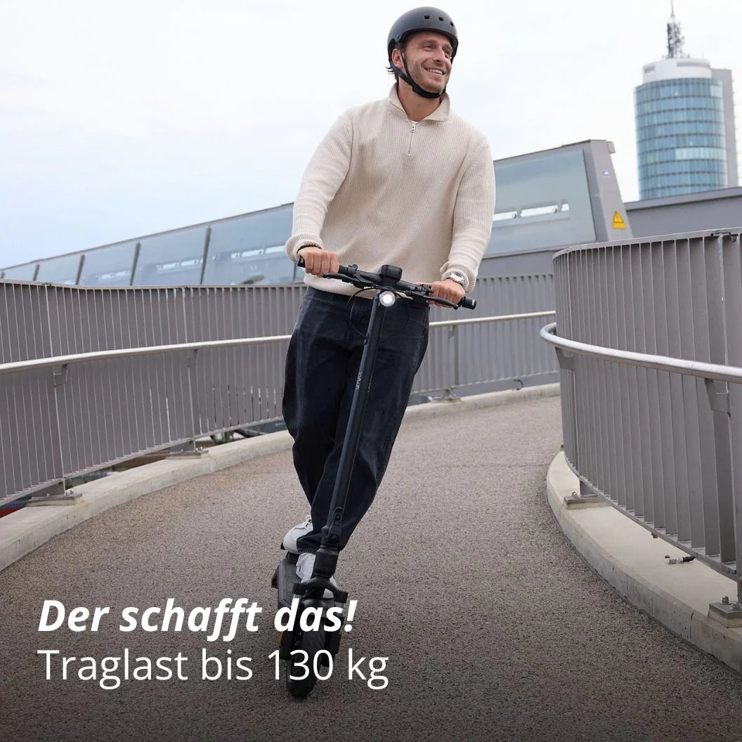 VMAX VX2 Hub E-Scooter mit Traglast bis 130 kg – leistungsstarkes Elektro-Scooter Modell bei escoomo in Berlin