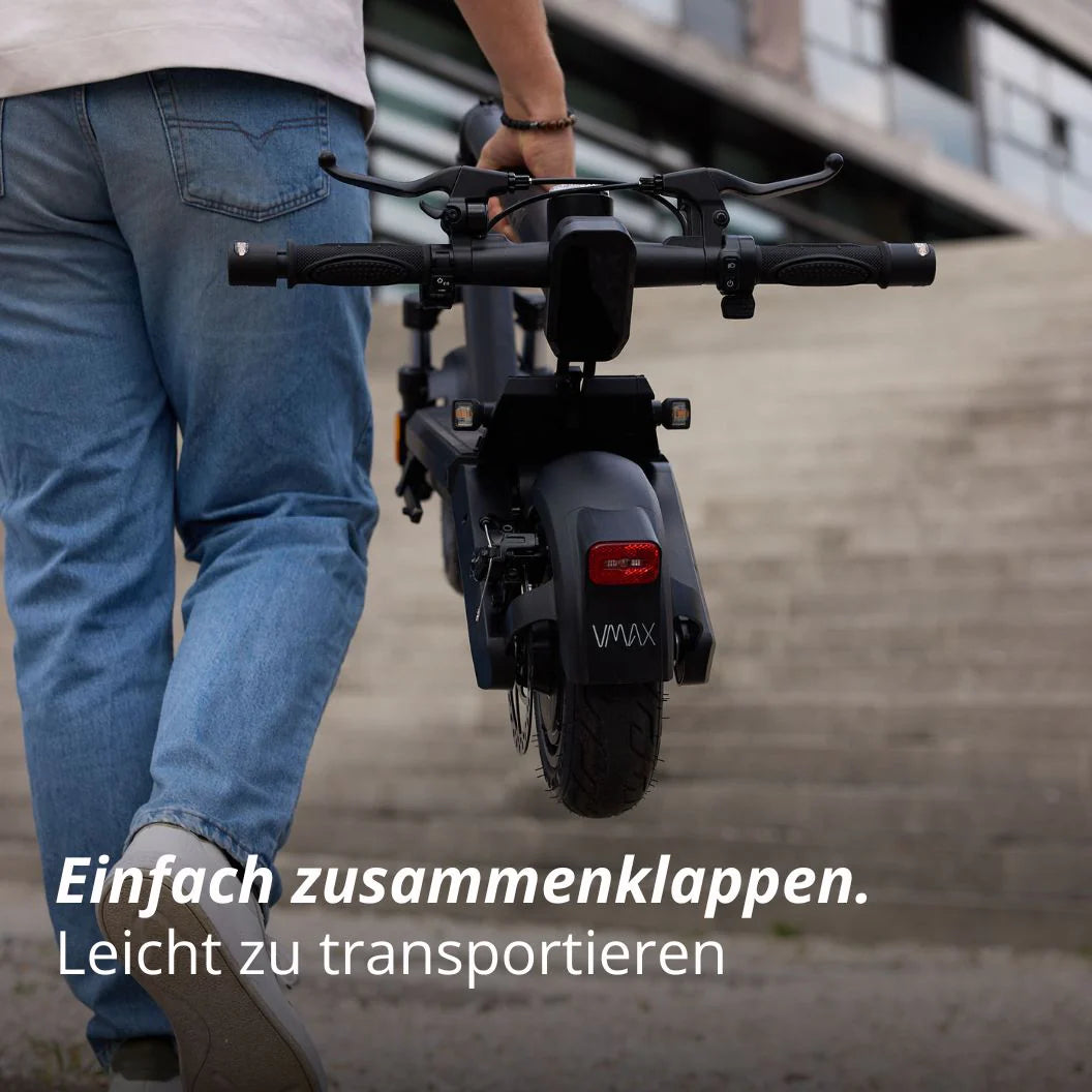 VMAX VX2 Hub E-Scooter zusammenklappbar – platzsparendes und mobiles Elektro-Scooter Modell bei escoomo in Berlin